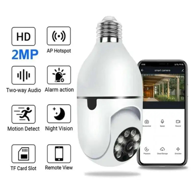 Câmera de segurança sem fio IP WiFi 360 Full HD BIVOLT