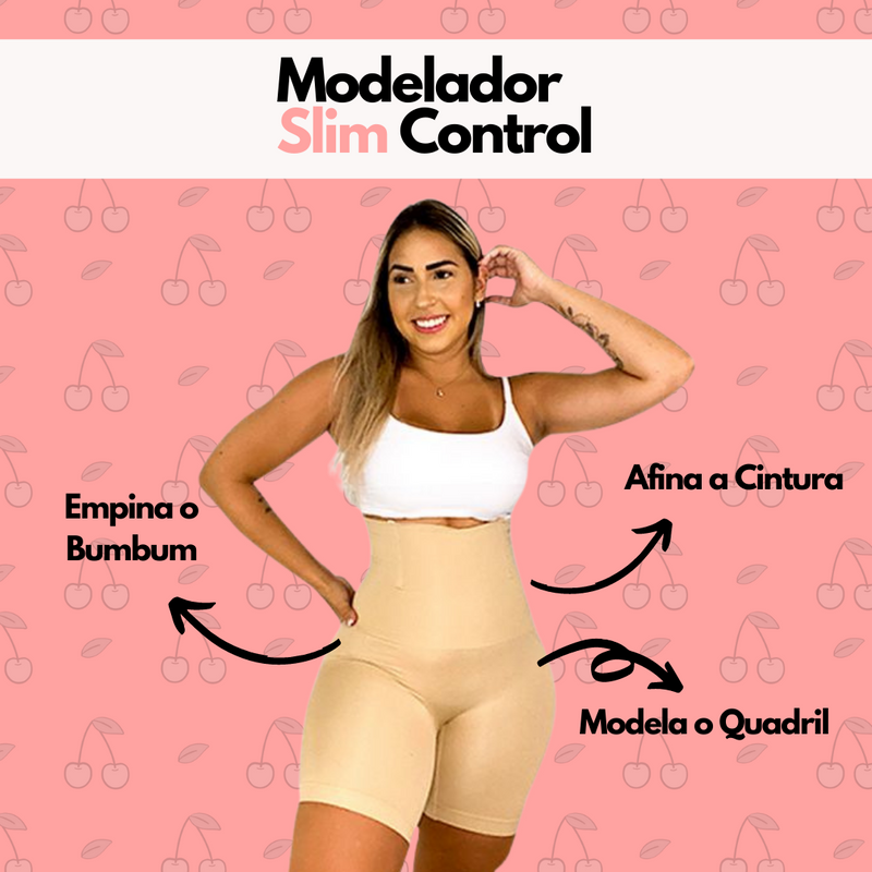 Calcinha modeladora de cintura alta Power Shorts para mulheres