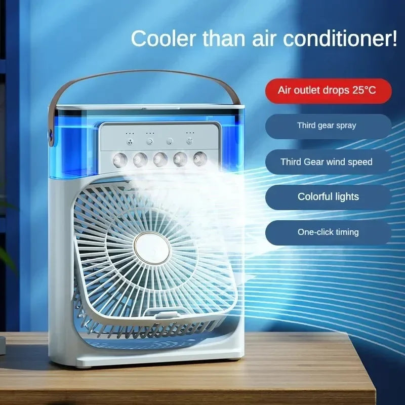 Umidificador portátil Ventilador Ar condicionado Doméstico Pequeno